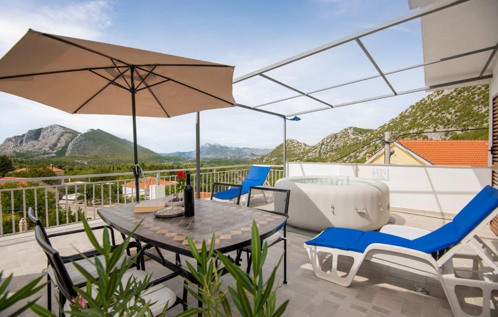 Panoramico Apartment, Private Jacuzzi Brela Kültér fotó