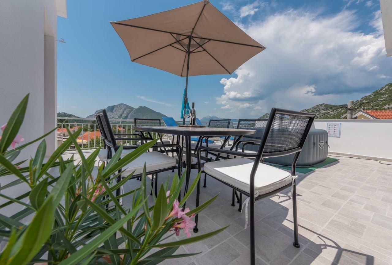 Panoramico Apartment, Private Jacuzzi Brela Kültér fotó